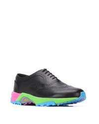 schwarze Leder Brogues von Comme Des Garcons Homme Plus