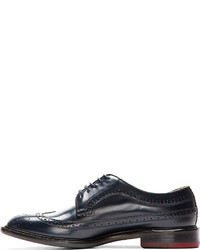 schwarze Leder Brogues von Paul Smith