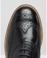 schwarze Leder Brogues von Ben Sherman