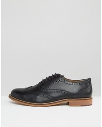 schwarze Leder Brogues von Ben Sherman