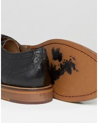 schwarze Leder Brogues von Ben Sherman