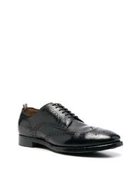 schwarze Leder Brogues von Officine Creative