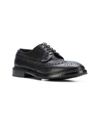 schwarze Leder Brogues von Premiata