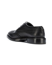 schwarze Leder Brogues von Premiata