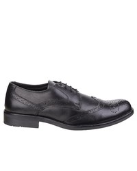 schwarze Leder Brogues von Fleet & Foster