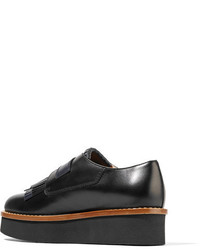 schwarze Leder Brogues von Tod's