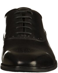 schwarze Leder Brogues von Geox