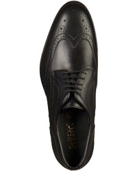 schwarze Leder Brogues von Geox