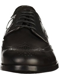 schwarze Leder Brogues von Geox