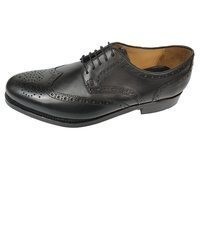 schwarze Leder Brogues von GORDON & BROS