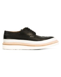 schwarze Leder Brogues von Weber Hodel Feder