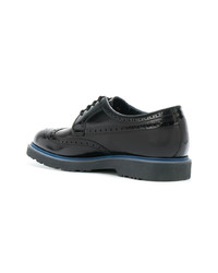 schwarze Leder Brogues von Paul Smith