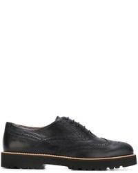 schwarze Leder Brogues von Hogan