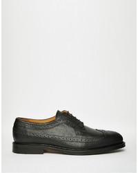 schwarze Leder Brogues von Selected