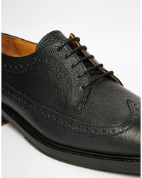 schwarze Leder Brogues von Selected