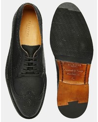 schwarze Leder Brogues von Selected