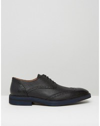 schwarze Leder Brogues von Selected