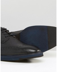 schwarze Leder Brogues von Selected