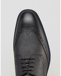 schwarze Leder Brogues von Selected