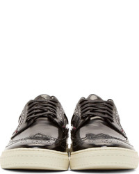 schwarze Leder Brogues von Paul Smith