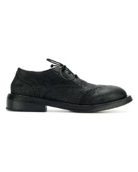 schwarze Leder Brogues von Marsèll