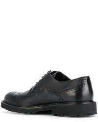 schwarze Leder Brogues von Baldinini