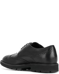 schwarze Leder Brogues von Tod's