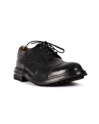 schwarze Leder Brogues von Officine Creative