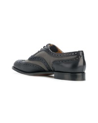 schwarze Leder Brogues von Church's