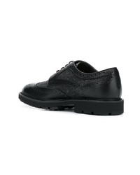 schwarze Leder Brogues von Tod's