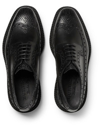 schwarze Leder Brogues von Burberry