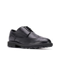 schwarze Leder Brogues von Tod's