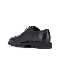 schwarze Leder Brogues von Tod's