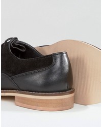 schwarze Leder Brogues von Asos