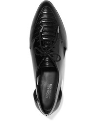 schwarze Leder Brogues von MICHAEL Michael Kors