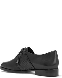 schwarze Leder Brogues von Alexandre Birman