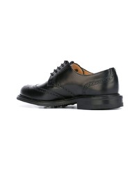 schwarze Leder Brogues von Church's