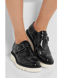 schwarze Leder Brogues von Stella McCartney