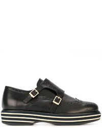 schwarze Leder Brogues von Paloma Barceló