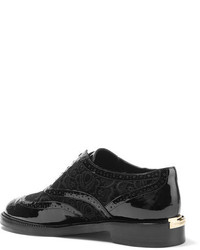 schwarze Leder Brogues von Burberry