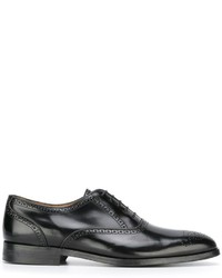 schwarze Leder Brogues von Paul Smith