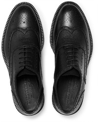 schwarze Leder Brogues von Burberry