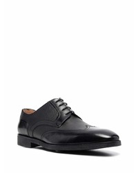 schwarze Leder Brogues von Corneliani