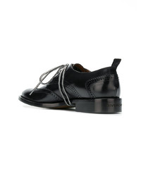 schwarze Leder Brogues von Givenchy