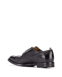 schwarze Leder Brogues von Officine Creative