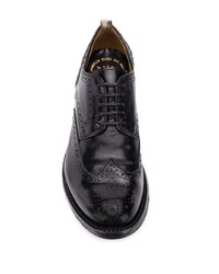 schwarze Leder Brogues von Officine Creative