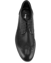 schwarze Leder Brogues von Baldinini