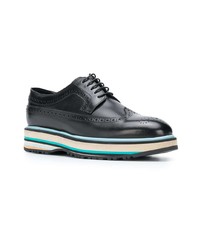 schwarze Leder Brogues von Paul Smith Black Label