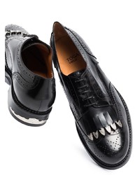 schwarze Leder Brogues von Toga