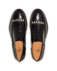 schwarze Leder Brogues von Toga